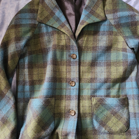 Pendleton Jackets & Blazers - Pendleton Blue and Black Plaid Jacket size l